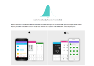 diseño y representación de resultados de tests de inteligencia mediante campana de Gauss